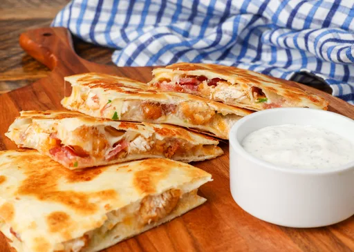 Chicken Bacon Ranch Quesadilla