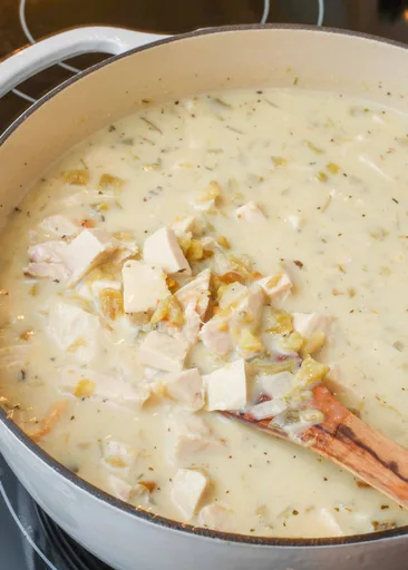 Creamy Turkey Green Chile Soup