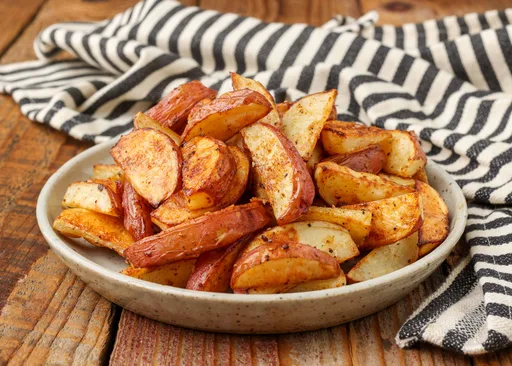 Patatas rojas asadas