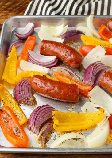 Salchicha y Pimientos Súper Fáciles