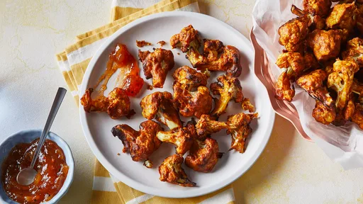 Tikka de coliflor en freidora de aire