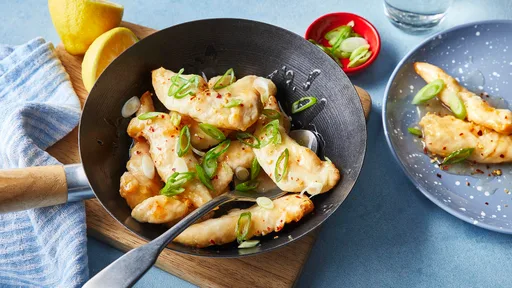 Pollo al limón en freidora de aire