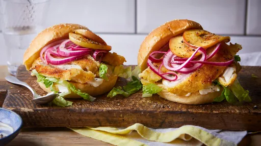 Sándwich de filete de cerdo en freidora de aire