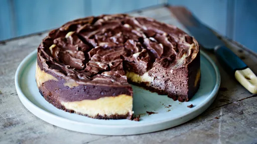 Chocolate ripple cheesecake
