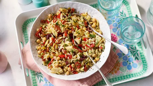 Antipasti orzo salad