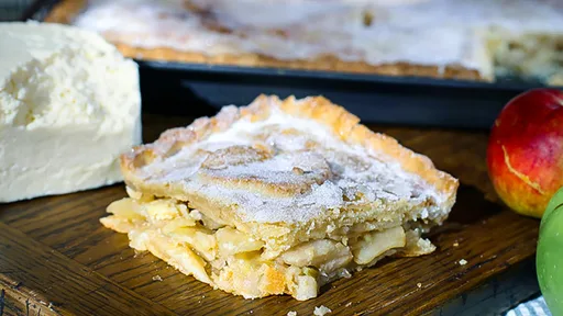 Tarta de manzana y queso Wensleydale