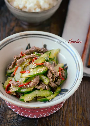 Beef and Cucumber Stir-fry