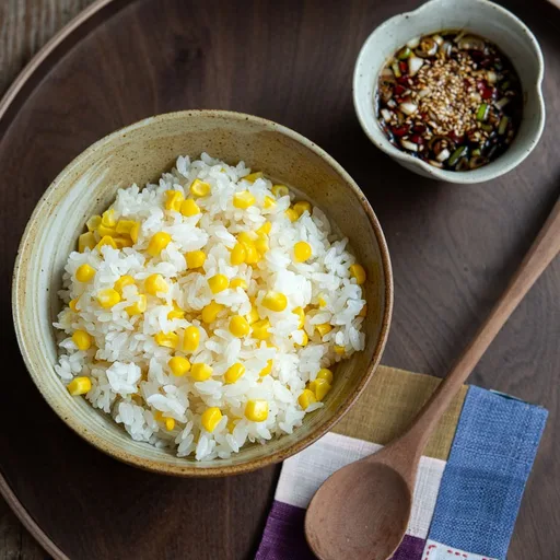 Korean Corn Rice (Oksusubap)