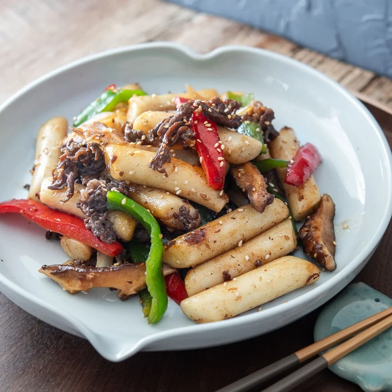 Non-Spicy Gungjung Tteokbokki (Royal Court Rice Cake)