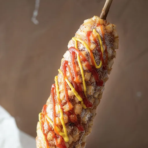 Korean Corn Dog (Crispy Potato Coating)