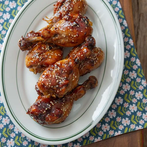 Muslos de pollo teriyaki a la sartén