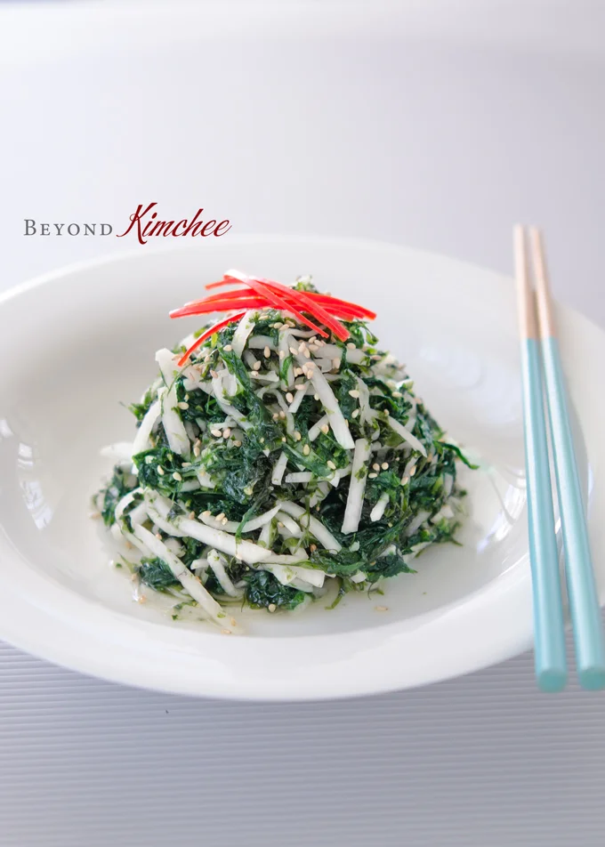 Korean Seaweed Salad with Radish
