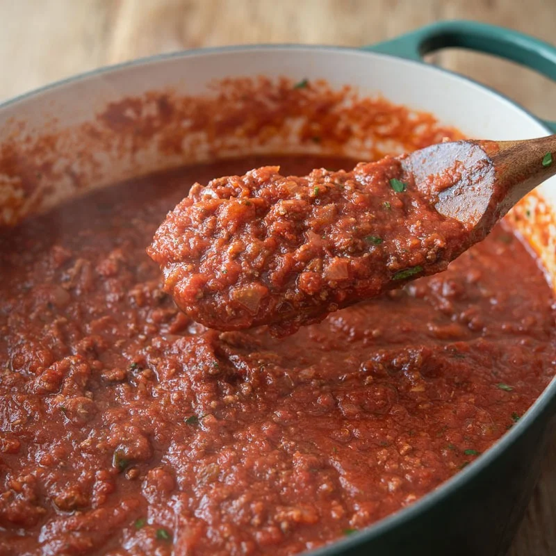 Thick Homemade Spaghetti Sauce (A Big Batch Recipe)