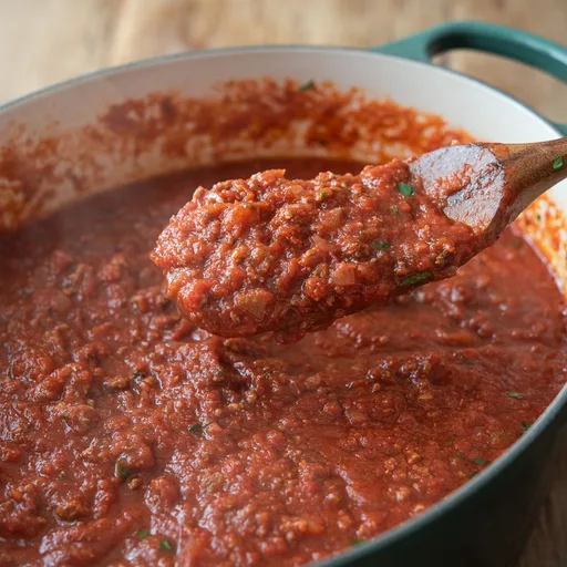 Salsa de espagueti casera espesa (Receta para grandes cantidades)