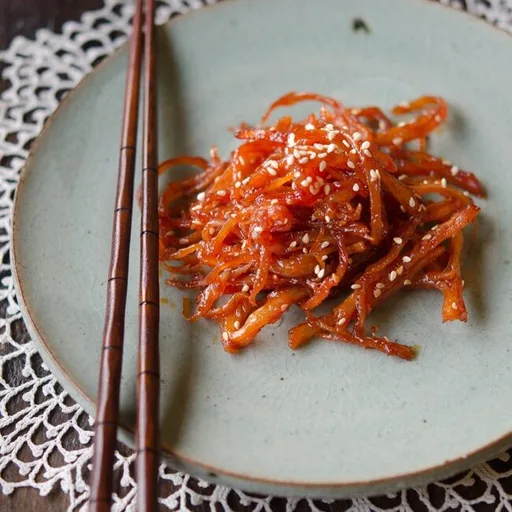 Spicy Shredded Squid Side Dish