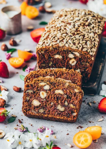 Vegan Date Nut Bread (Gluten-free)