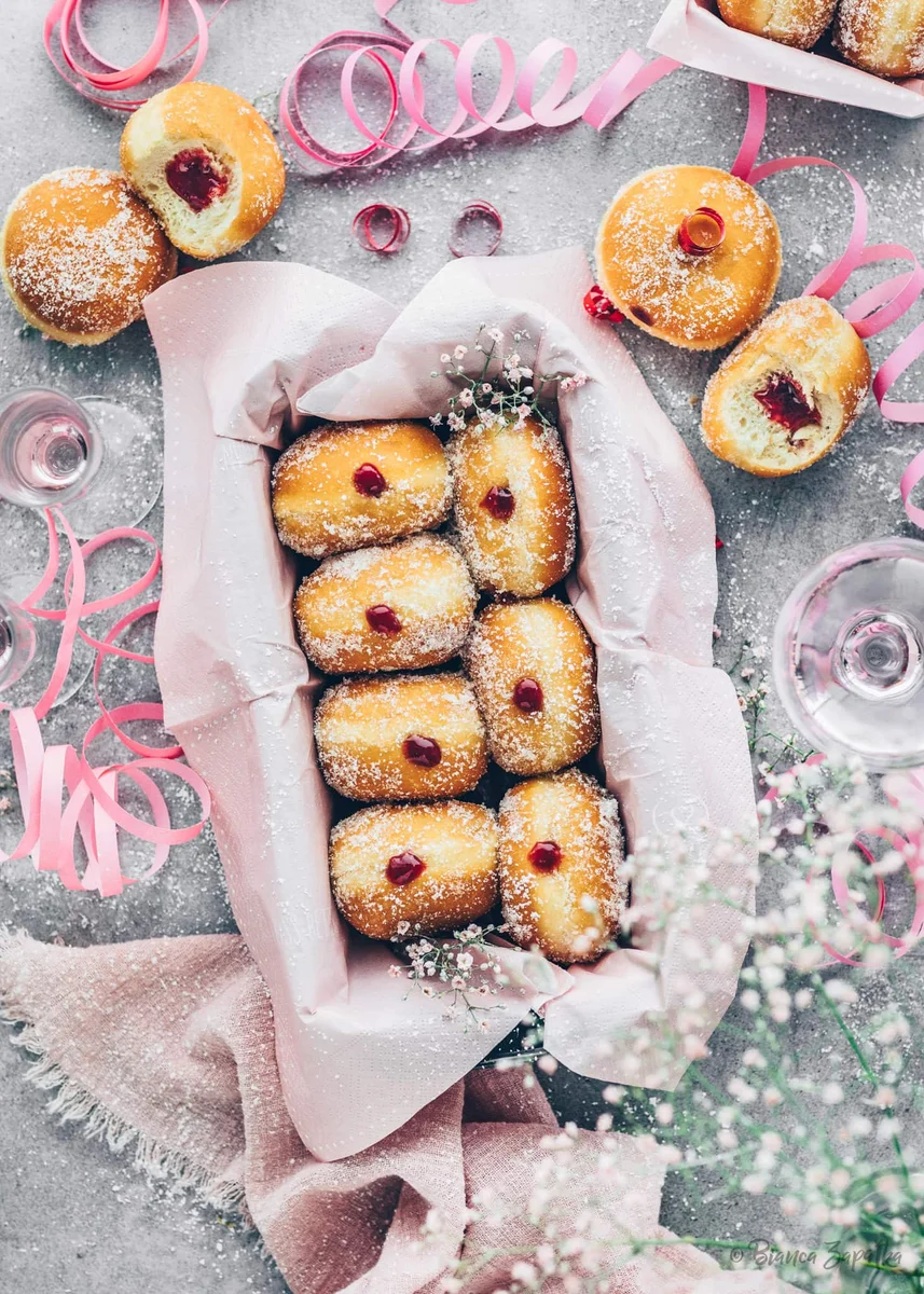 Jelly Doughnuts - German Doughnuts "Berliner"