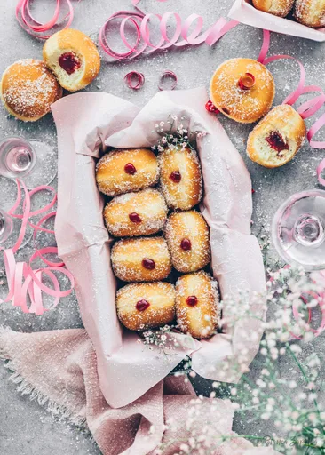 Jelly Doughnuts - German Doughnuts "Berliner"
