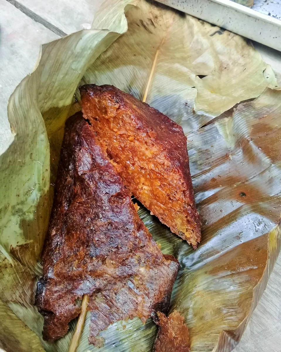 Epitse (Plantain baked in leaves)