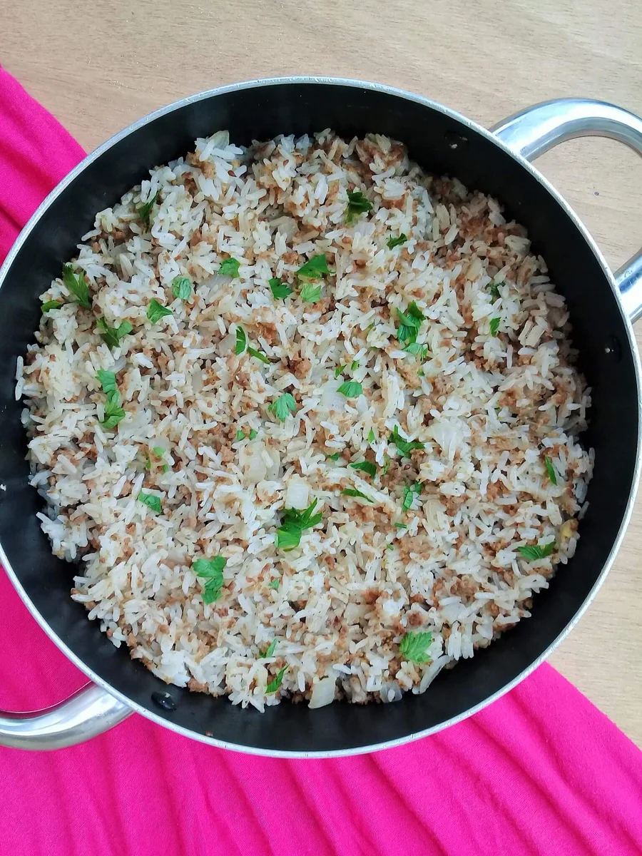 Ground beef and rice (one pot)