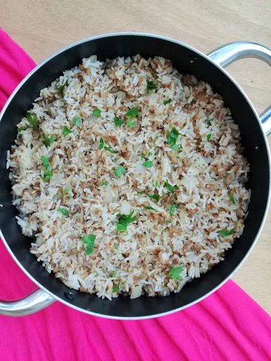Carne picada con Arroz