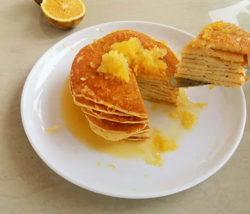 Orange pancakes