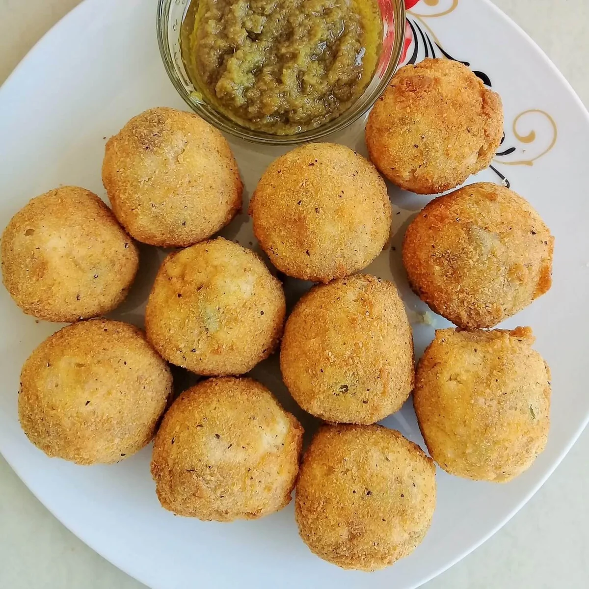 Tuna yam balls