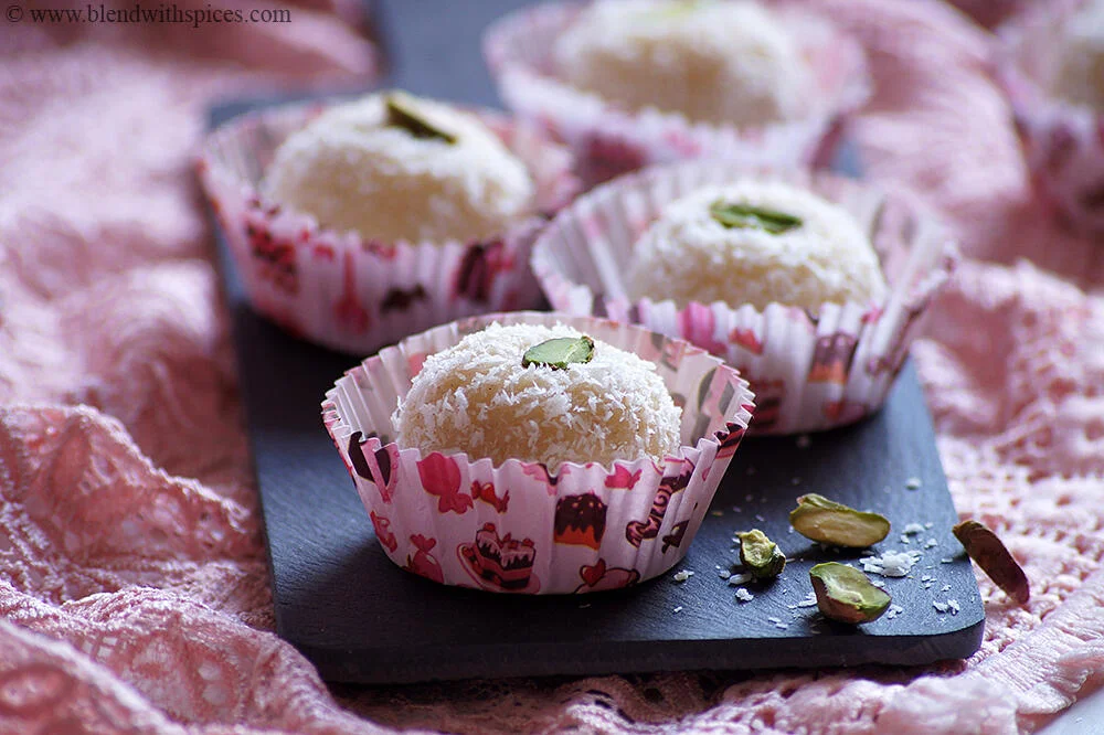 Coconut Ladoo with Condensed Milk