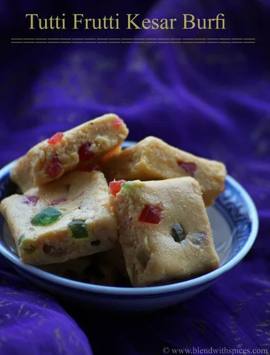 Tutti Frutti Kesar Burfi