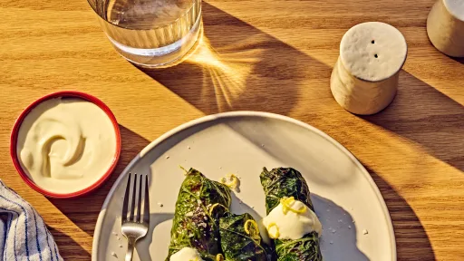 Chicken & Rice Stuffed Collard Greens