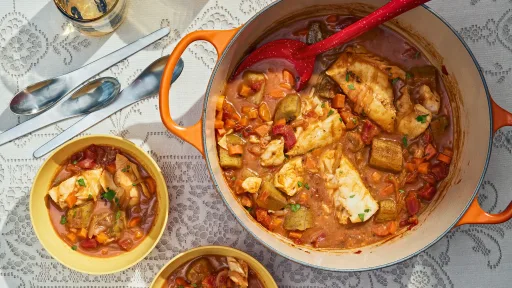 One-Pot Codfish and Plantain Stew