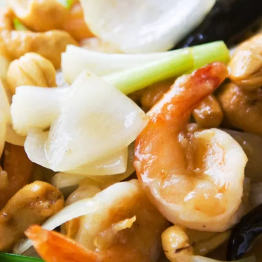 Gambas con verduras