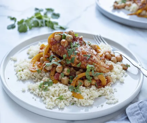 Chicken Fillets with Tomato Sauce and Chickpeas