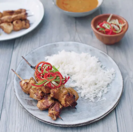 Chicken Satay Recipe with Peanut Sauce