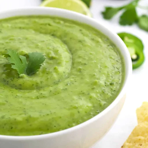 The Easiest Avocado Green Salsa (5 Ingredients!)