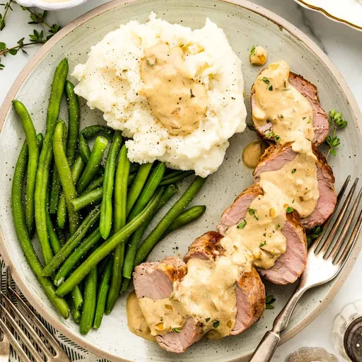 Receta fácil de solomillo de cerdo con queso Boursin