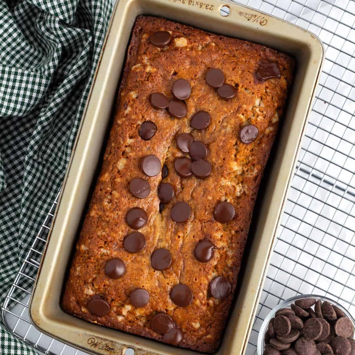 Brown Butter Banana Bread (with Chocolate Chips)