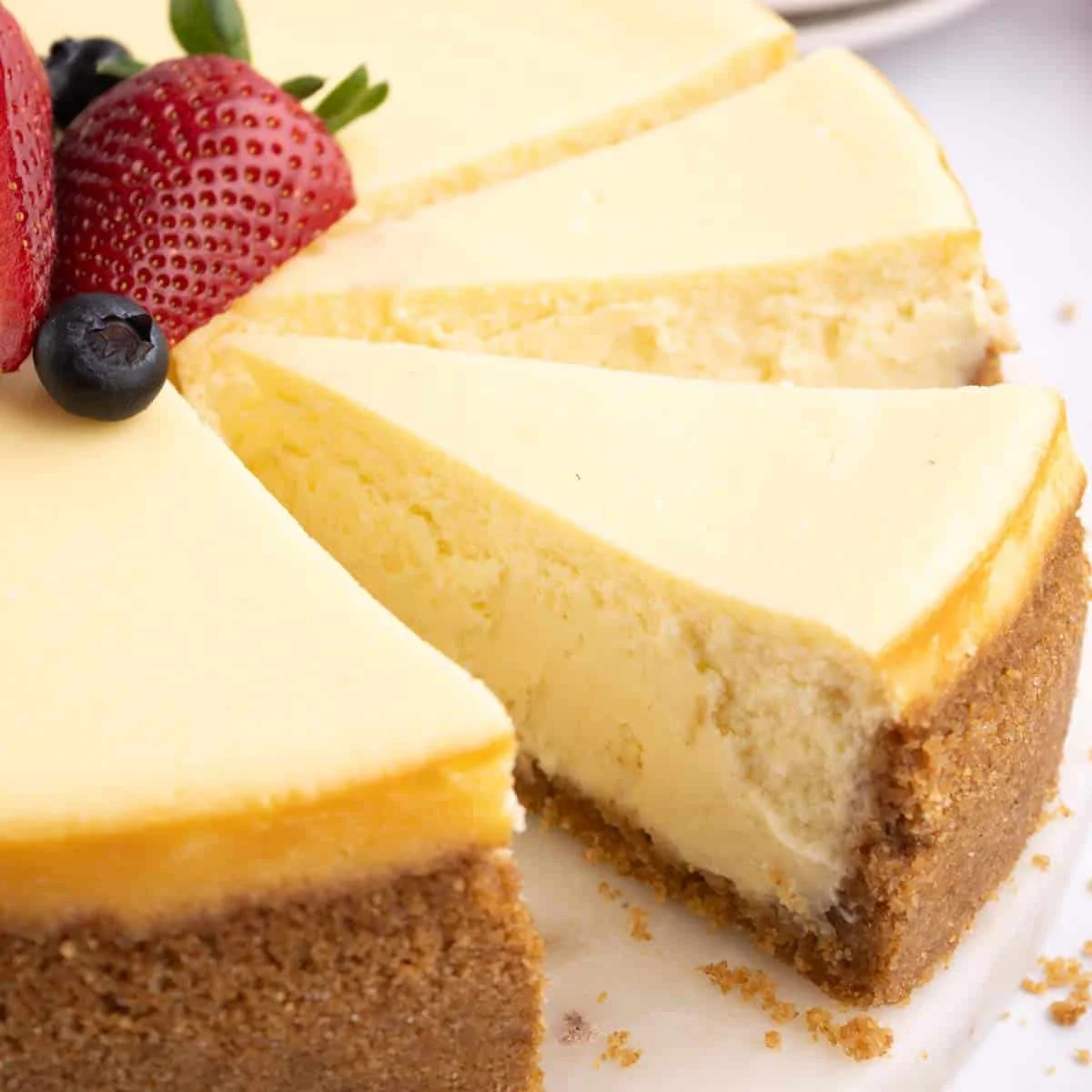 Classic Cheesecake Recipe with Cream (No Water Bath!)