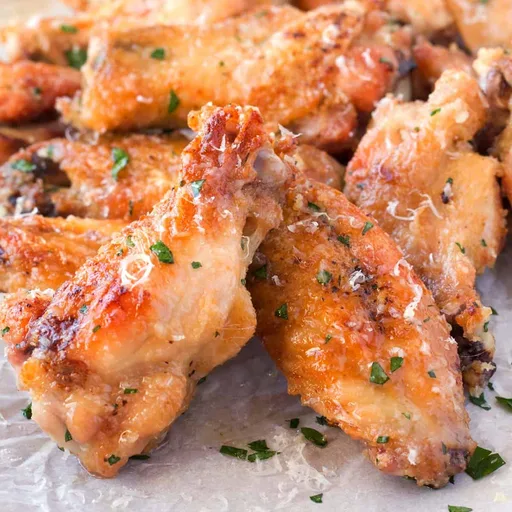 Extra Crispy Garlic Parmesan Wings (Oven Baked!)