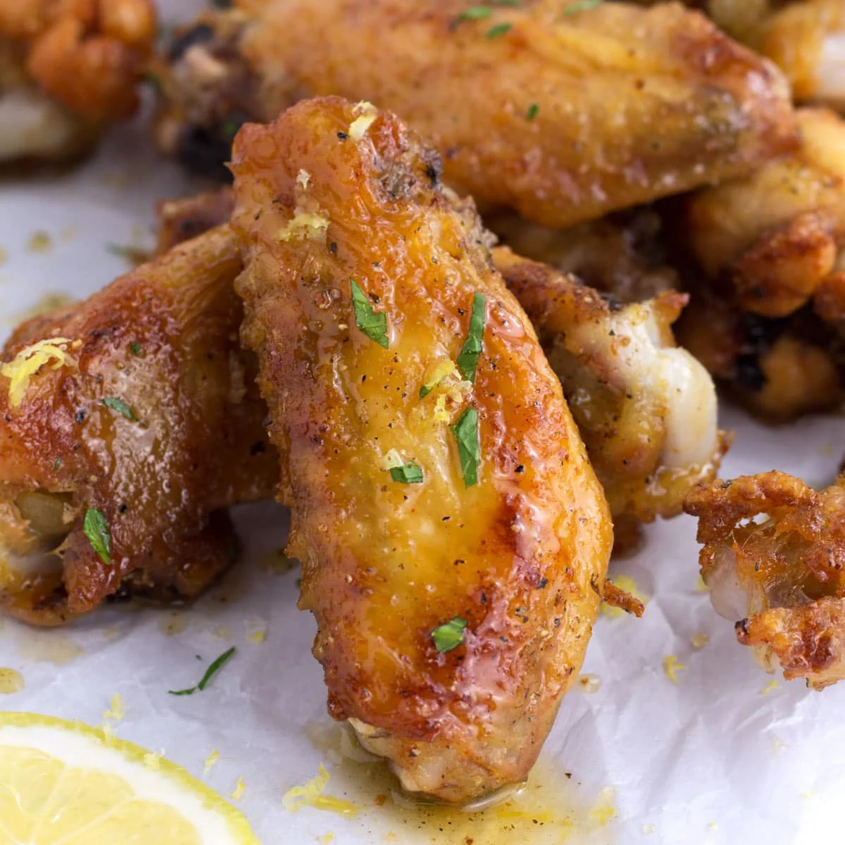 Extra Crispy Honey Lemon Pepper Wings (Oven Baked!)
