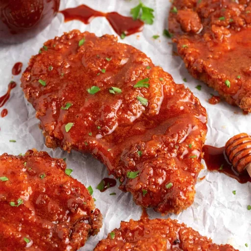 Receta de pollo crujiente con miel picante