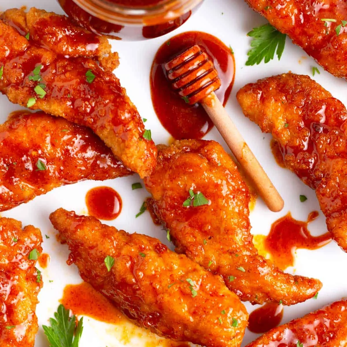 Tenders de poulet au miel épicé