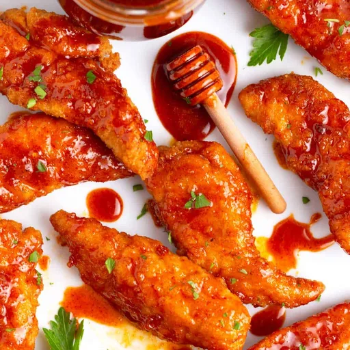 Tenders de poulet au miel épicé