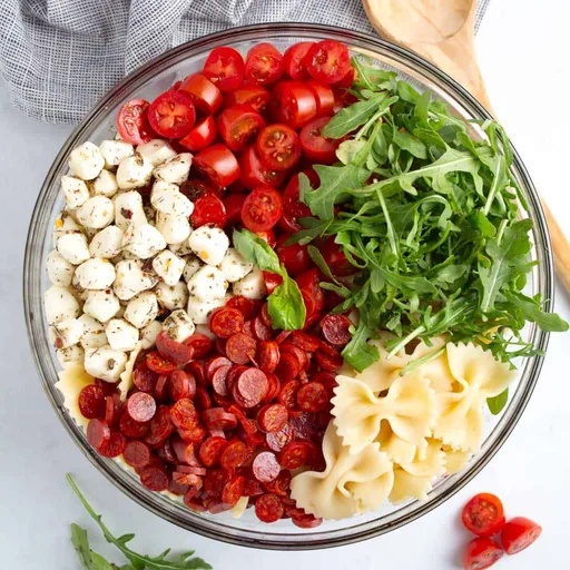 Receta de ensalada de pasta con miel picante