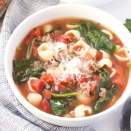 Italian Sausage Soup Recipe with Pasta