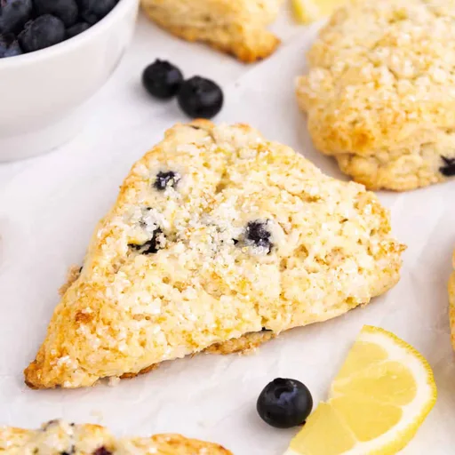 Tender Lemon Blueberry Scones Recipe (Easy!)