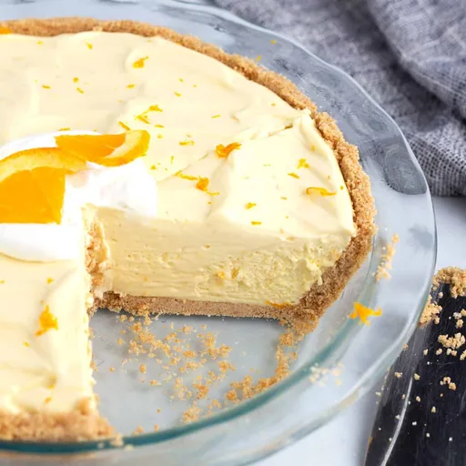 No Bake Orange Creamsicle Pie Recipe (Homemade!)