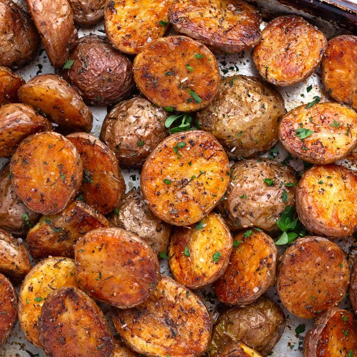 Simple Crispy Oven Roasted Potatoes Recipe (So Golden!)