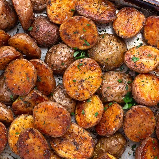 Receta sencilla de patatas crujientes al horno (¡Muy doradas!)