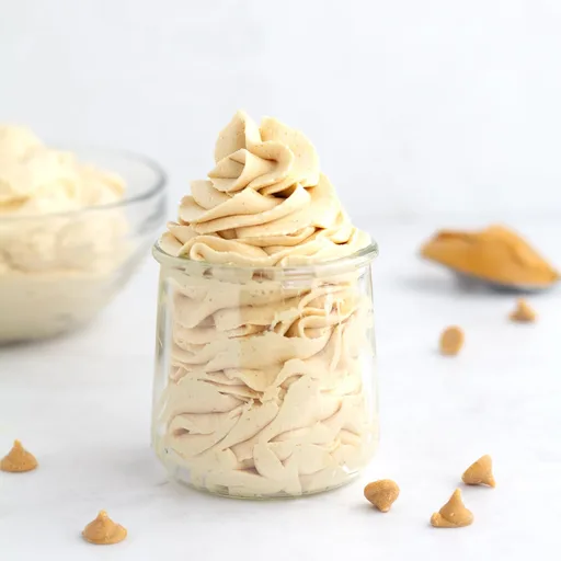 Nata montada de mantequilla de cacahuete fácil